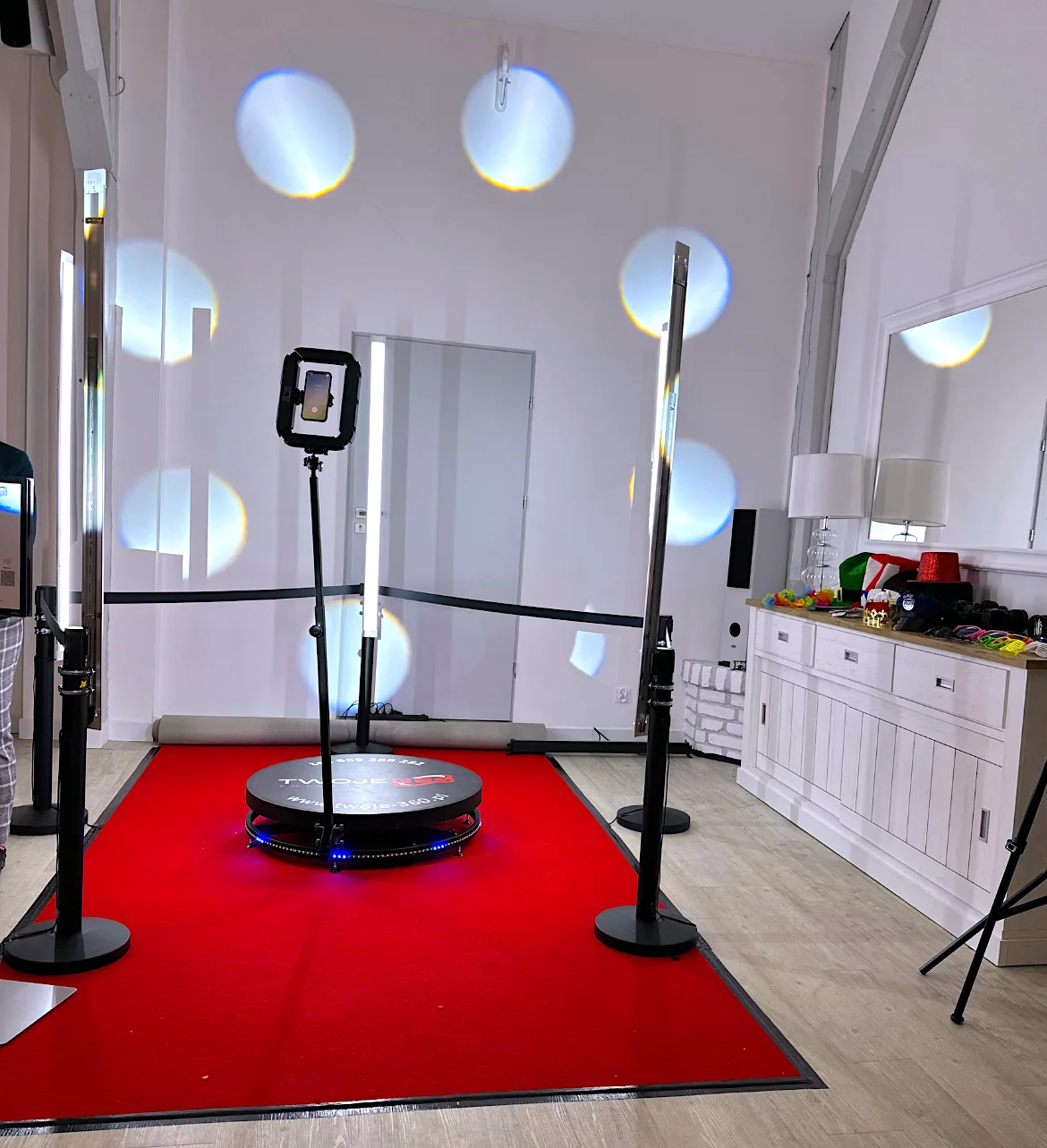 Stanowisko Fotobudki 360 Twoje360 - Wesele Nathalie&Michała