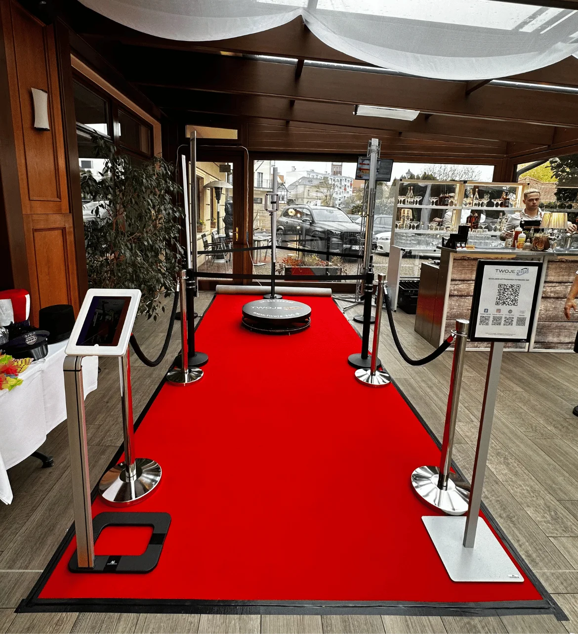 Stanowisko Fotobudki 360 Twoje360 - 70-te Urodziny Janusza
